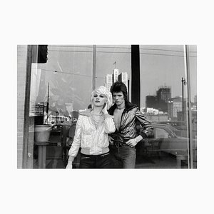 Stampa a pigmenti di Bowie e Cyrinda Foxe, 1972