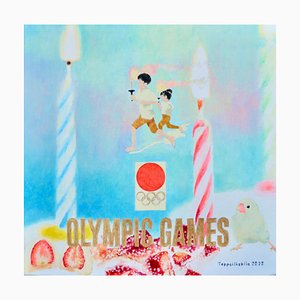 Teppei Ikehila, Tokyo Olympic Poster III, 2022, Huile sur Toile