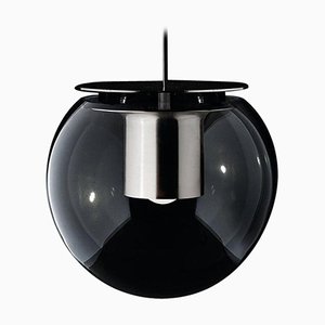 Large Nickel The Globe Suspension Lamp by Joe Colombo for Oluce