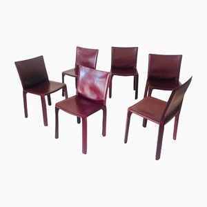 CAB Stühle von Mario Bellini für Cassina, 6er Set