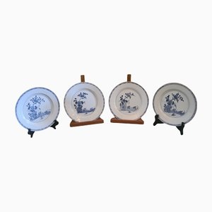 Antique Chinese Qianlong Porcelain Plates, Set of 4