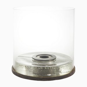 Japanischer minimalistischer Kaze Bio Kamin aus transparentem Metall von Laab Milano