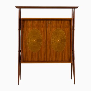 Cabinet With Walnut Inlays by Vittorio Dassi, Italy, 1950s