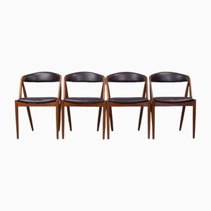 Modell 31 Stühle von Kai Kristiansen für Schou Andersen, 1960er, 4er Set