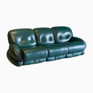 Modell Sofa aus Leder von Adriano Piazzesi, 1970er