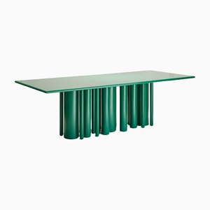 Green Matte Lacquer Dining Table by SoShiro