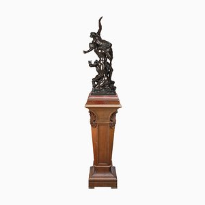 After Giambologna, Large Bronze Sculpture, Raub der Sabinerin, 1870