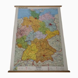 Vintage Map of Germany, 1990s