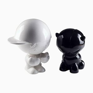 Tvboy & Nico Sculpture by Tvboy for Superego Editions, Set of 2