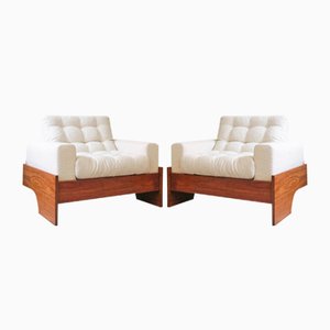 Brazilian Lounge Chairs in the Style of Jorge Zalszupin, 1960s, Set of 2