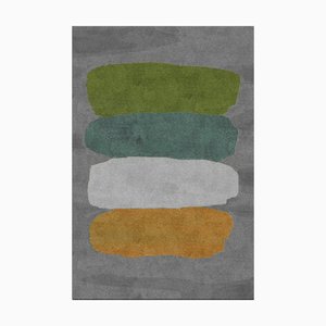 Palette Teppich in Grau & Grün von Sarah Balivo für Malcusa