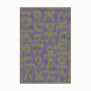 Letter Violet Rug by Raul for Malcusa