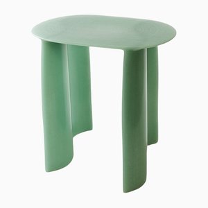 New Wave Light Green Side Table by Lukas Cober
