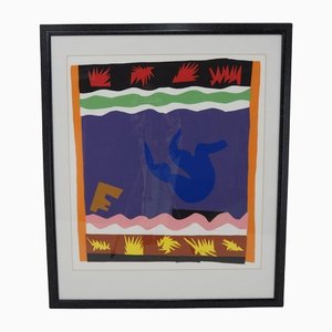 Póster abstracto vintage de Henri Matisse, años 90
