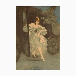 Louis Icart, Arrival, años 20, Grabado en papel