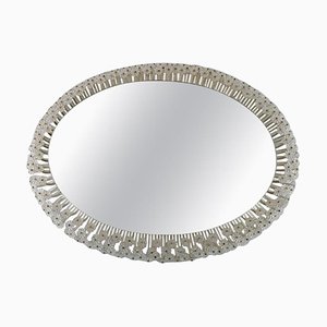 Illuminated Mirror with Crystal Flowers by Emil Stejnar for Rupert Nikoll