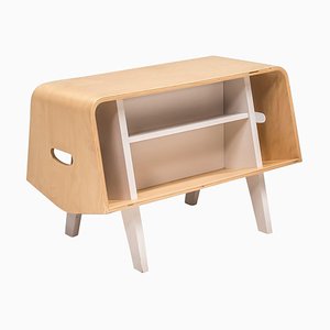 Donkey Mark 3 Shelving Unit in Birch & Pale Grey by Shin & Tomoko Azumi for Isokon Plus