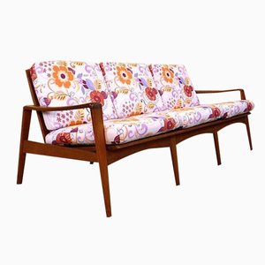 Mid-Century Danish Teak Three-Seater Sofa by Arne Wahl Iversen for Komfort