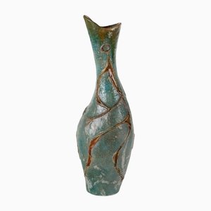 Vintage Terracotta Vase by Carlo Zauli