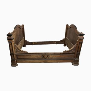 Antique French Boat Bed, 1880s
