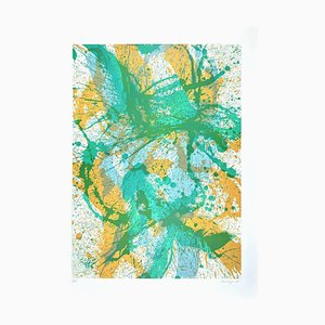 Toti Scialoja, Tobiolo, Abstract Composition, Original Lithograph, 1995