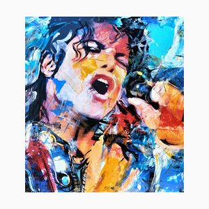 Ivana Burello, Michael Jackson, Original Acrylic Painting, 2022