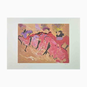 Martine Goeyens, French Can-Can, Original Lithograph, 2000s