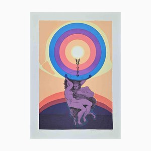 Stefania Guidi, The Love, Original Lithograph, 1993