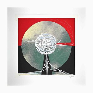 Luciano Gaspari, Abstract Composition, Original Screen Print, 1970s