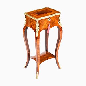 Antique 19th Century French Parquetry & Marquetry Occasional Table