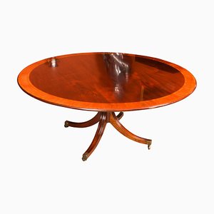 Circular Mahogany Dining Table by William Tillman, 20th Century