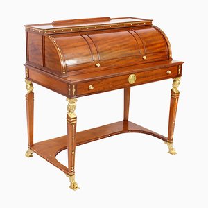 French Empire Revival Cylinder Desk, 19th Century