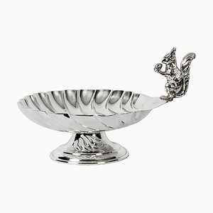 Antique Victorian Silver-Plated Squirrel Dish, 19th-Century