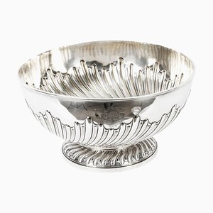 Antique Sterling Silver Punch Bowl by Walter Barnard, 1892