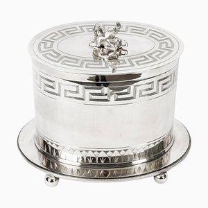 Neo-Classical Silver Plated Biscuit or Sweet Box from Munsey, 1840s