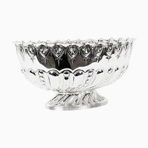 Victorian Silver Plated Punch Bowl from Fenton Brothers Sheffield, 19th Century