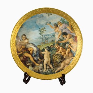 Assiette en Porcelaine, Italie, milieu du 20ème siècle