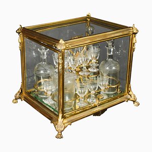 Cave à Liqueur Tantale en Verre et Or de Baccarat, France, 19ème Siècle