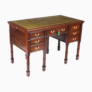 Antique Chinese Chippendale Writing Desk from Edwards & Roberts, 19th-Century