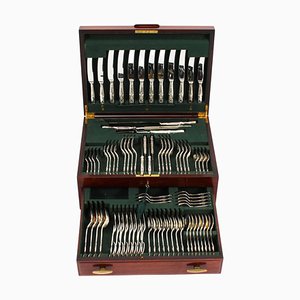 King's Pattern Canteen with Silver Plated Cutlery from Cooper Bros & Sons, 1920s, Set of 79