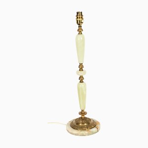 French Ormolu Mounted Cream Onyx Table Lamp, 1920s