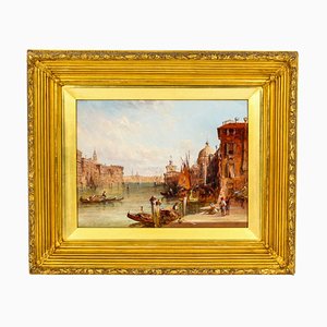 Alfred Pollentine, Grand Canal, Venice, 19th-Century, Oil on Canvas, Framed