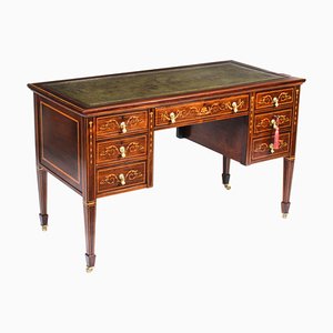Victorian Inlaid Writing Desk in the Style of Edwards & Roberts, 19th Century