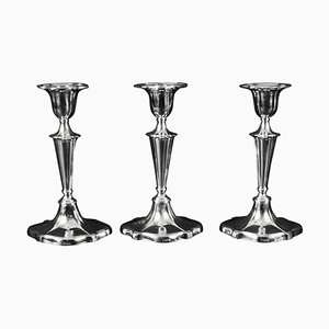 Sterling Silver Candlesticks by William Gibson & John Langman, 1895, Set of 3
