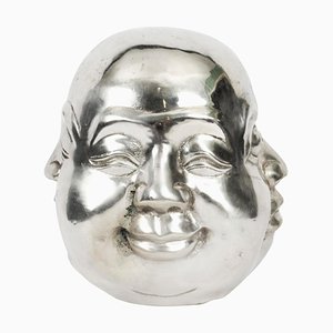 Versilberter Bronze Buddha, 1980er