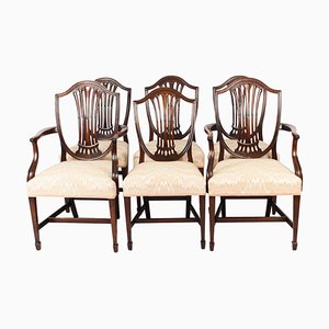 Shield Back Dining Chairs by William Tillman, 20th Century, Set of 6