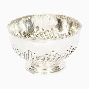 19th Century Sterling Silver Punch Bowl from Walker & Hall, 1893