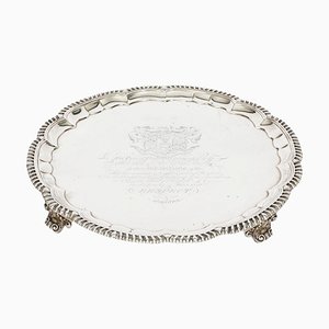 Large 19th Century William IV Silver Tray Salver by Paul Storr, 1820