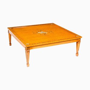 20th Century Sheraton Revival Painted Satinwood Coffee Table