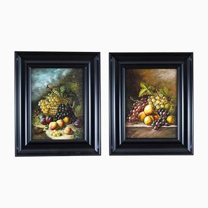 20th Century Oil Paintings in the Manner of Oliver Clare, Set of 2